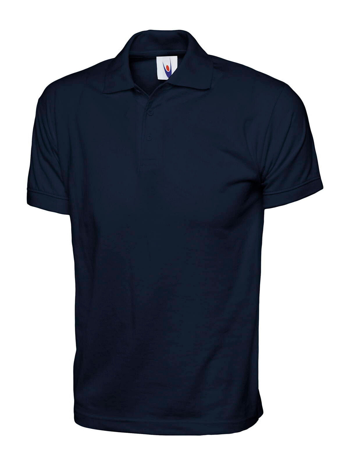 Mens Cotton Rich Stretch Plain Polo Shirts - JERSEY CASUAL SPORTS SPORTSWEAR