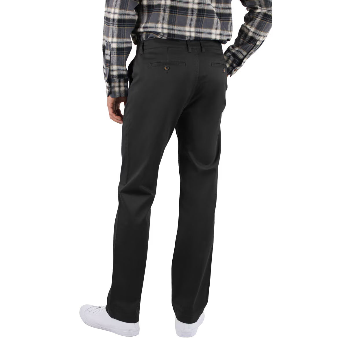 Mens Stretch Chino in Black