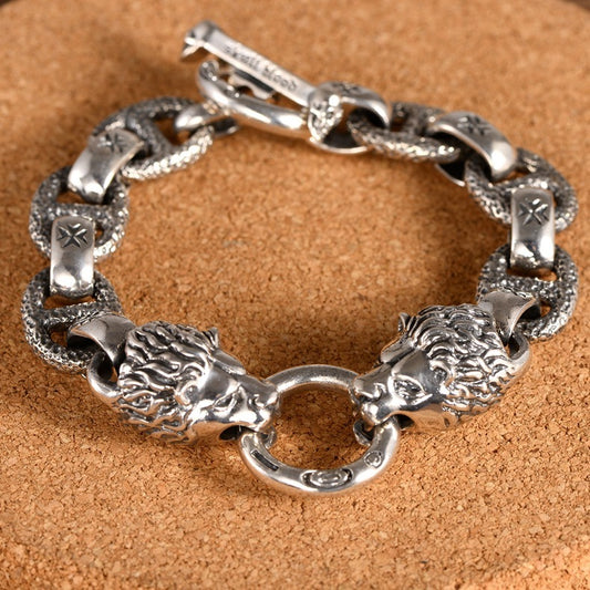 Sterling Silver Retro Lion