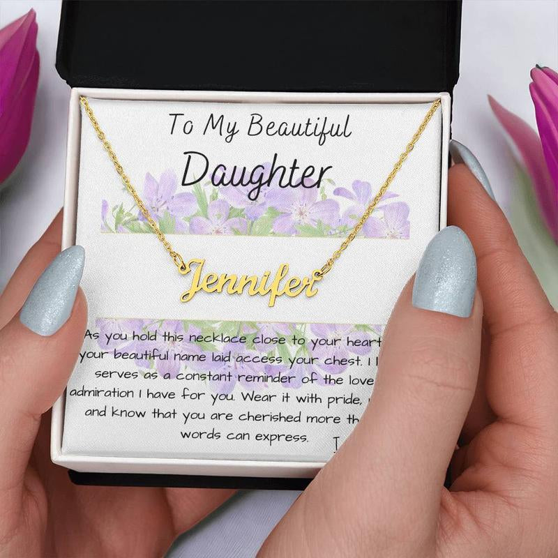 GIFT for DAUGHTER - PERSONALIZED NAME NECKLACE