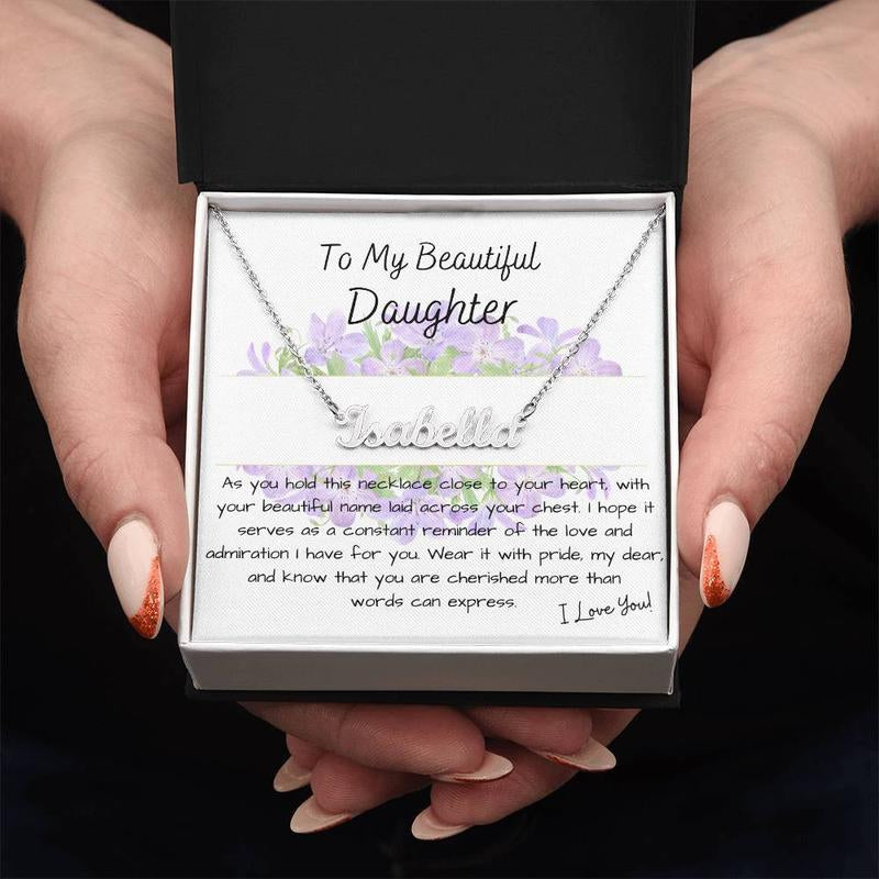 GIFT for DAUGHTER - PERSONALIZED NAME NECKLACE