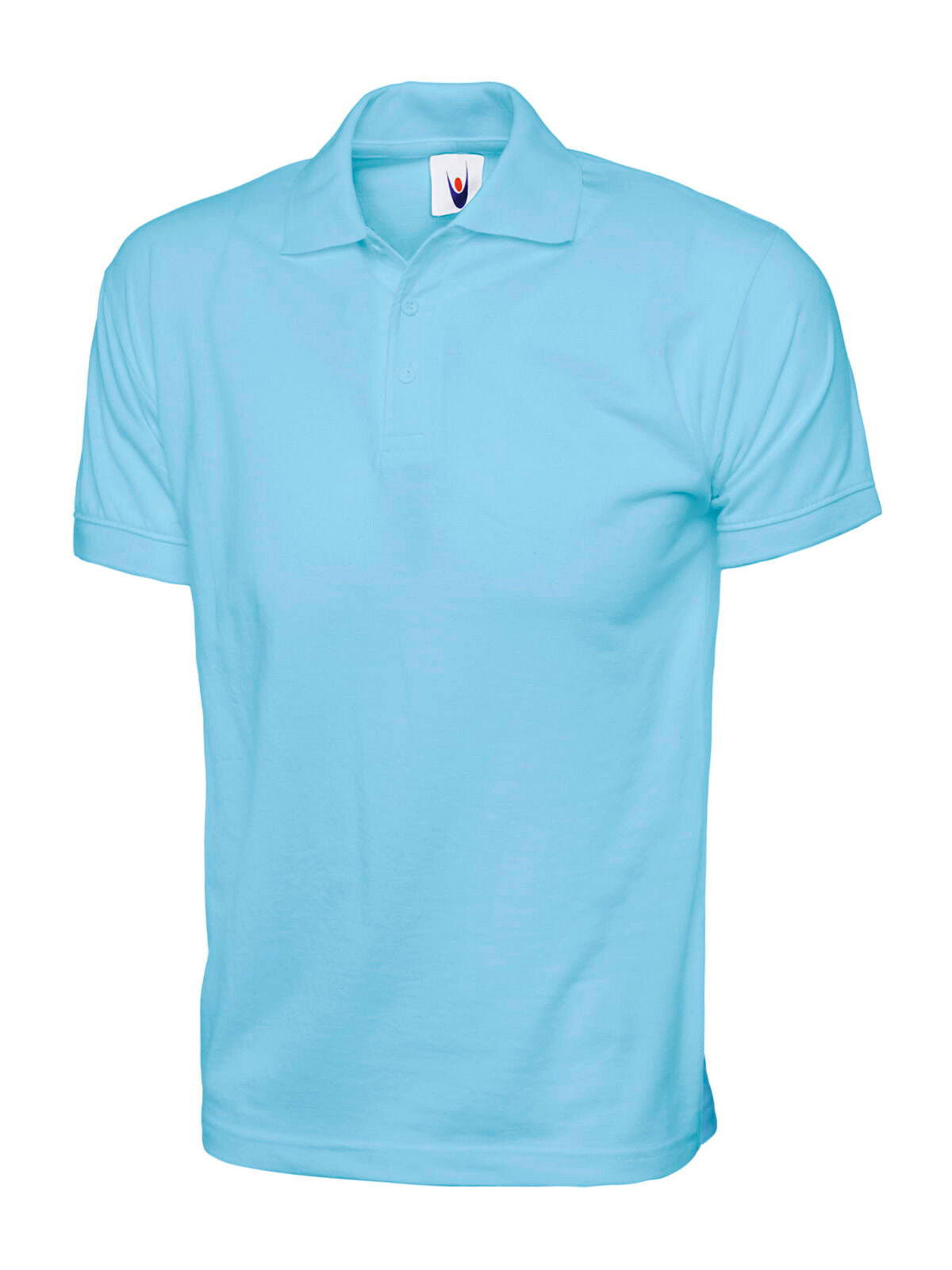 Mens Cotton Rich Stretch Plain Polo Shirts - JERSEY CASUAL SPORTS SPORTSWEAR