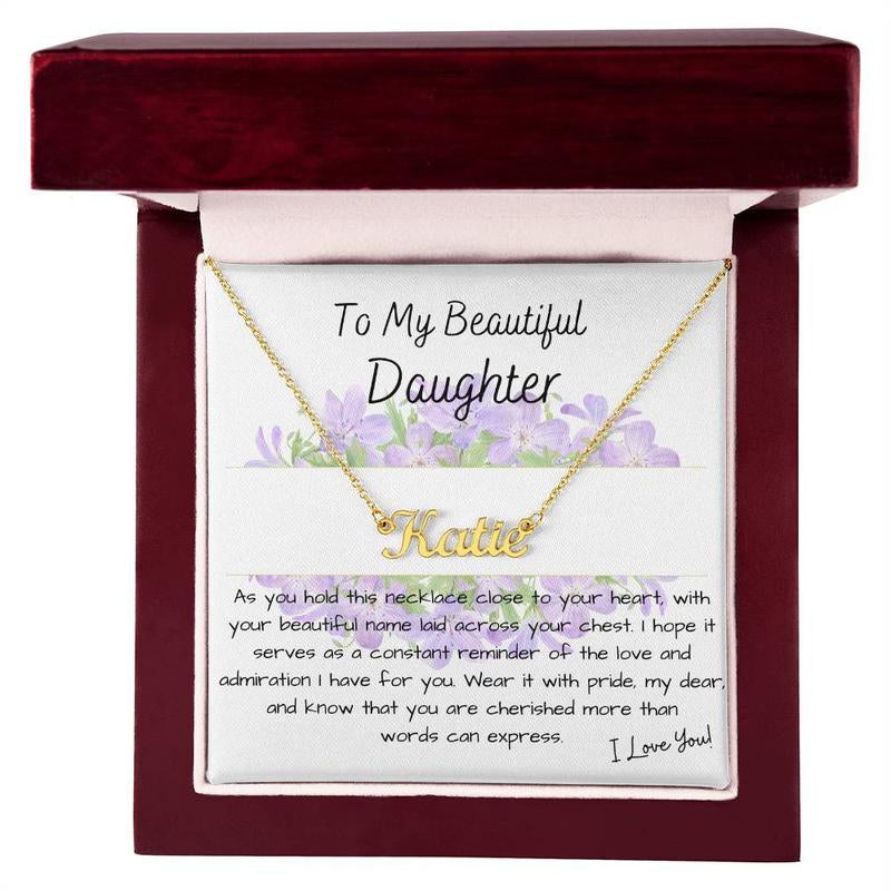 GIFT for DAUGHTER - PERSONALIZED NAME NECKLACE