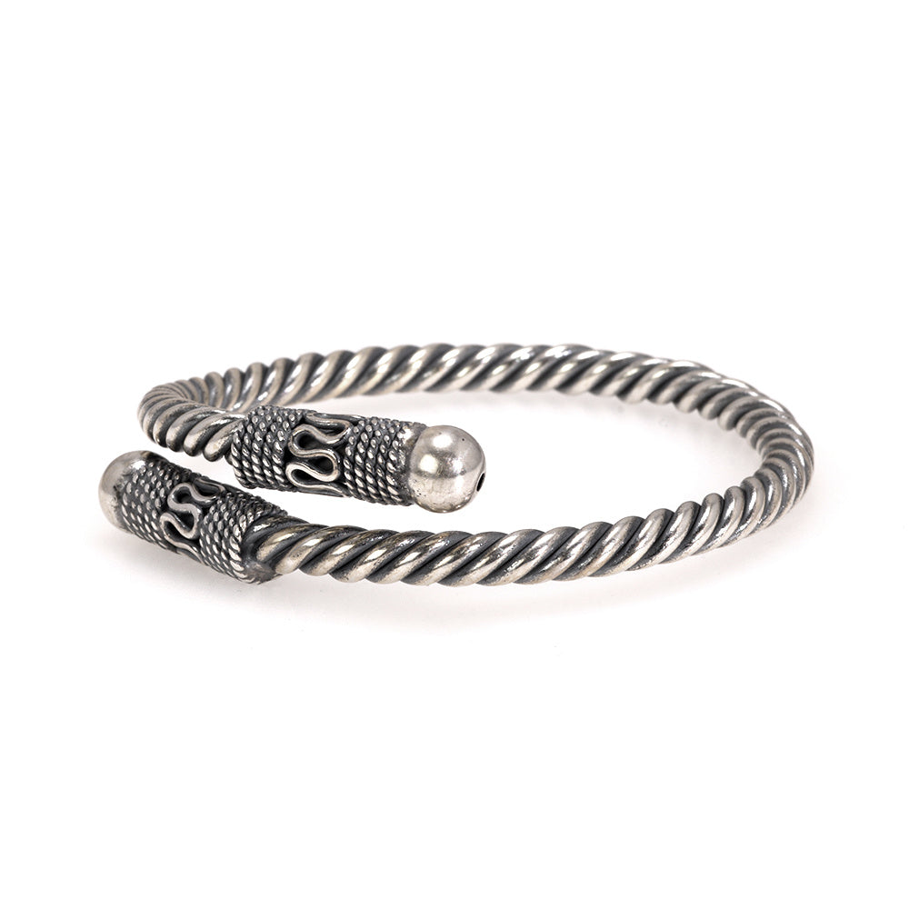 Sterling Silver Handmade Hemp Rope Bracelet