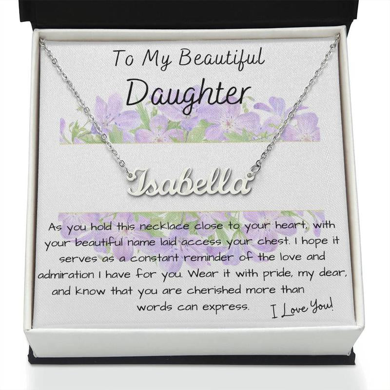 GIFT for DAUGHTER - PERSONALIZED NAME NECKLACE