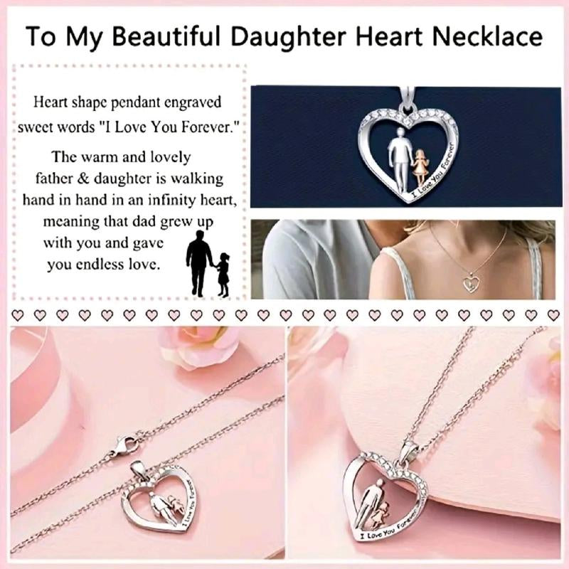 Necklace Gift for Daughter from Dad, Daughter Birthday Gift, Gift for Girls