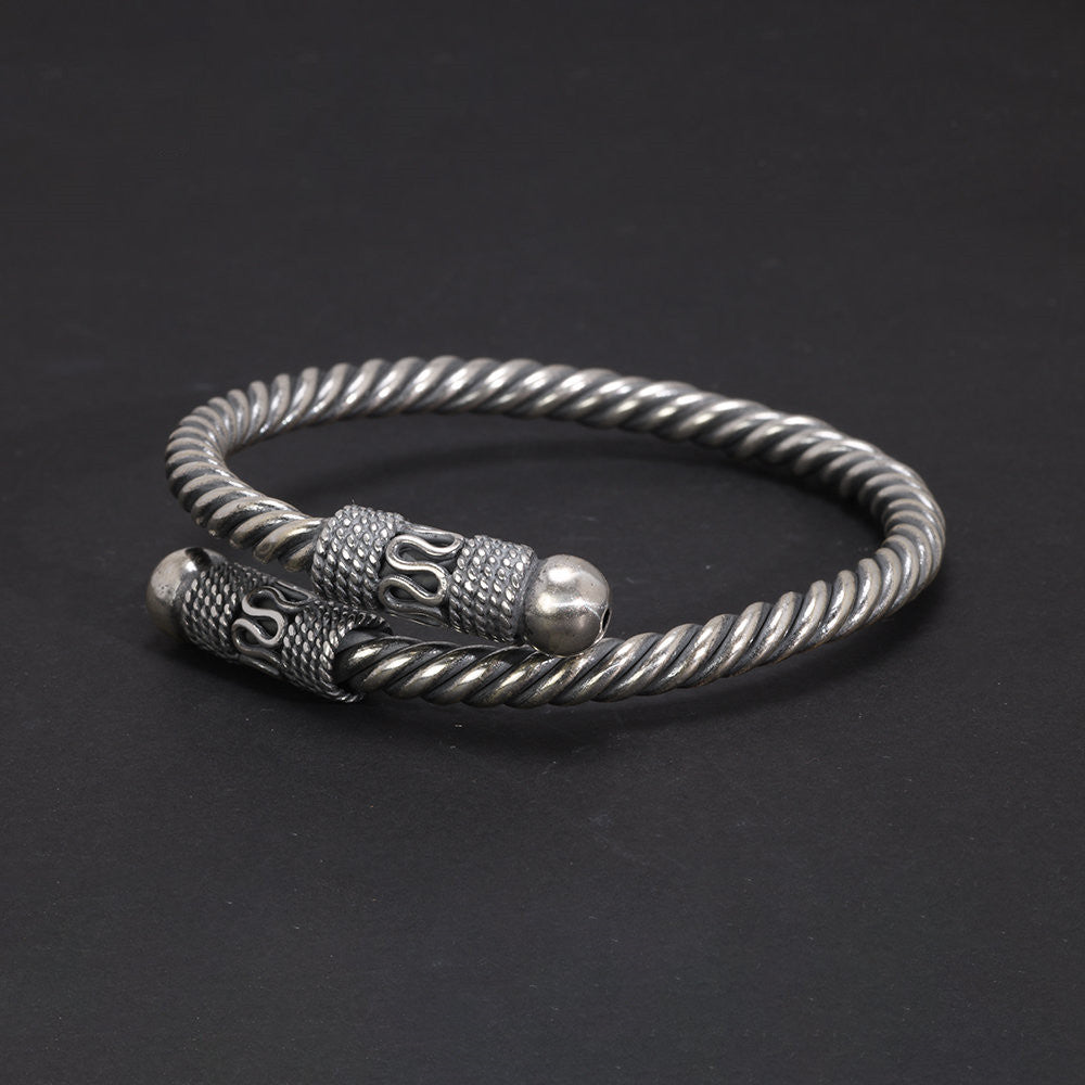 Sterling Silver Handmade Hemp Rope Bracelet