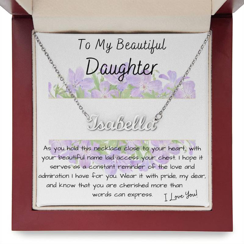 GIFT for DAUGHTER - PERSONALIZED NAME NECKLACE