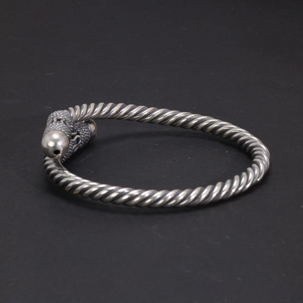 Sterling Silver Handmade Hemp Rope Bracelet