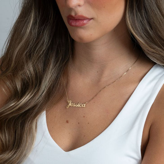 Name Necklace in Cursive Writing