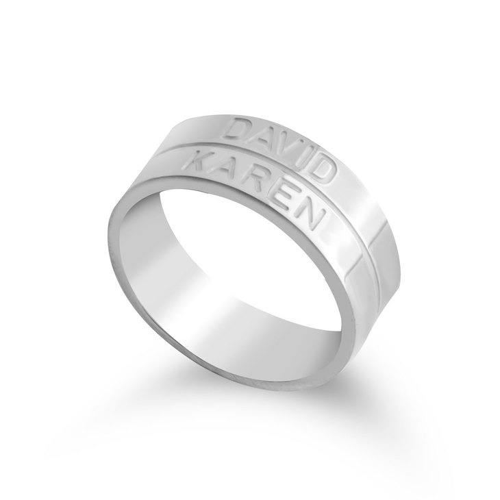 Personalised stacking ring